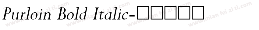 Purloin Bold Italic字体转换